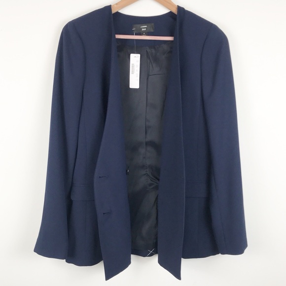 J. Crew French Girl Blazer in Navy - Picture 6 of 9